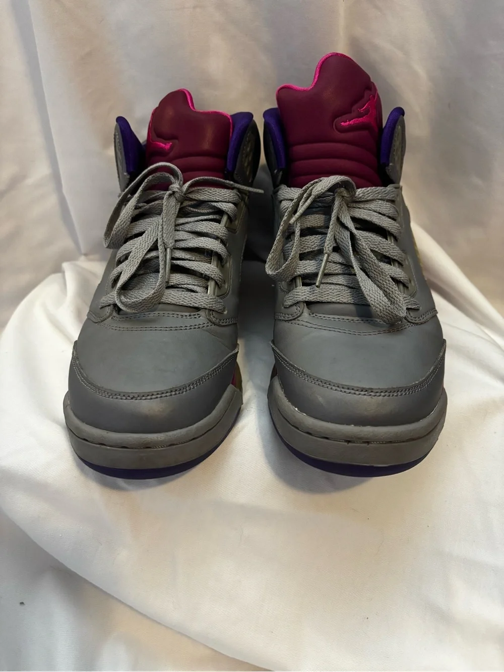 Nike Air Jordan 5 Retro Cement Grey Pink sneakers - Picture 2 of 9